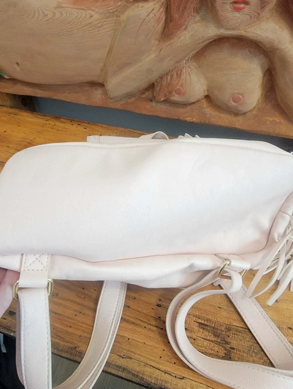 Betsey Johnson Pink Faux Leather Back Pack